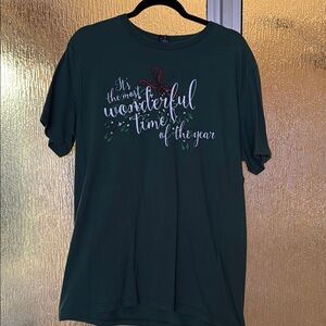 Green Holiday Graphic T-Shirt